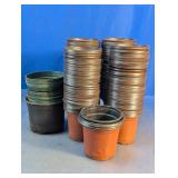 Assorted Plastic Nursery Starter Plant Pots