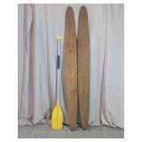 Ski Craft Water Skis & Marine Raider Paddle Set