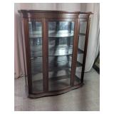 Traditional Carved Wooden Curio Cabinet