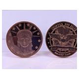 1 AVDP Oz .999 Fine Copper Statue Liberty Round
