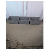 Heavy-Duty Plastic File Storage Bins