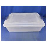 Sterilite 32 Qt Clear Plastic Storage Tote