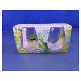 Mr. & Mrs. Pineapple Stemless Wine Glass Set