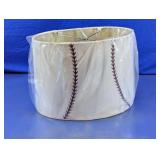 Baseball Leather Style Oval Lamp Shade