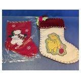 Bernard Polar Bear & Pooh Christmas Stockings Set