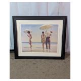 Jack Vettriano Framed Beach Art Print