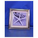 Framed Starfish Coastal Beach Wall Art Print