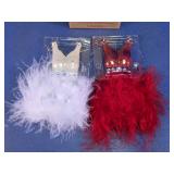 Glitter Dress Christmas Ornament Set