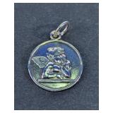 Vintage 925 Silver Guardian Angel Charm