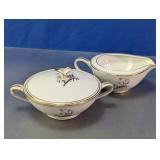 Noritake China Porcelain Sugar Bowl and Gravy