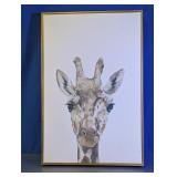 Framed Giraffe Portrait Wall Art