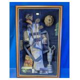 Framed Golf Memorabilia Shadow Box Display