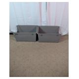 Heavy-Duty Plastic File Storage Bins