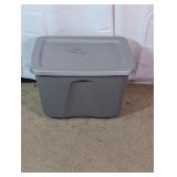 Homz 18-Gal Plastic Storage Tote Bin w/ Lid