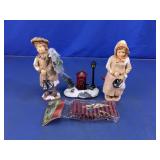 Christmas Village Figurines & Holiday Decor Set