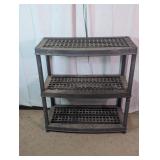 Black Plastic Heavy-Duty Shelving Units