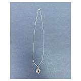 925 Sterling Silver Amethyst Necklace