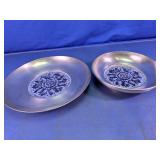 Vtg B&M Buehner-Wanke Pewter Bowls Pair