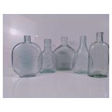 Clear Embossed Glass Bottle Collection