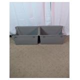 Heavy-Duty Plastic File Storage Bins