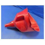 Hyper Tough Large Equipment Funnel Red Plastic