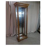 Philip Reinisch Illuminated Oak Curio Cabinet
