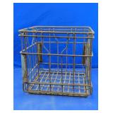 Vintage Preston Dairy Metal Wire Milk Crate