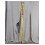 Salomon X Free 9 Skis With Challenge Ski Poles