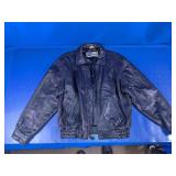 Navy Blue Aeropostale Leather Jacket
