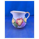 Gail Sanborn Grape Motif Cream Pitcher
