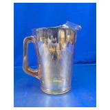 Marigold Carnival Glass Pitcher