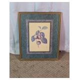 Framed Botanical Plum Wall Art Print