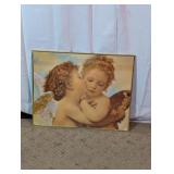 Framed Cherubs Angel Wall Art Print