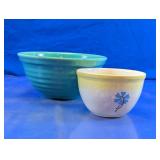 Two Glazed Pottery Bowls