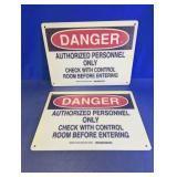 Danger Authorized Personnel Only Safety Sign Set