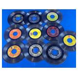 Vintage 7-Inch 45 RPM Vinyl Record Collection