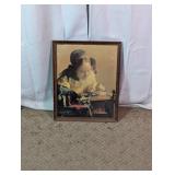 Framed Vermeer The Lacemaker Art Print