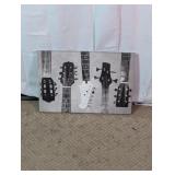 Guitars Headstocks Canvas Wall Art Print
