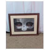 Framed Viking Helmet Photographic Art Print