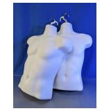 Plastic Male Torso Display Mannequins