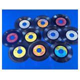 Vintage 7" Vinyl 45 RPM Single Records Lot