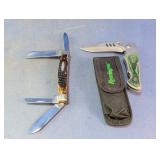 Case Pocket Knife & Single Blade Knife w/ Sheath