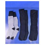 Heavy Thermal Boot & Tall Black Socks Lot