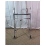 Medline Folding Walker with Front Wheels