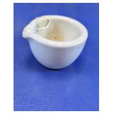 White Ceramic Mortar Bowl