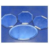 Unframed Beveled Octagon & Oval Mirrors
