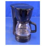 5-Cup Black Drip Coffee Maker w/ Glass Carafe