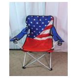 American Flag Design Folding Camp Chair