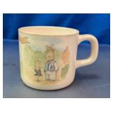 Vtg PECO Melamine Bunny Toddler Mug Cup