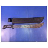 Steel Machete w/ Molded Grip & Sheath